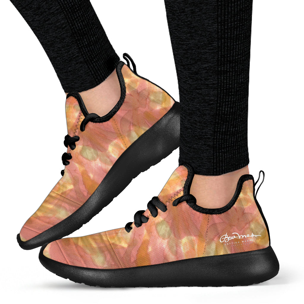 Watercolor Smudge Mesh Knit Sneakers