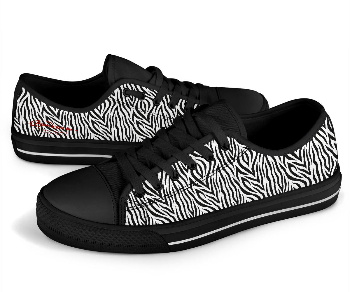 Zebra Low Top Sneakers