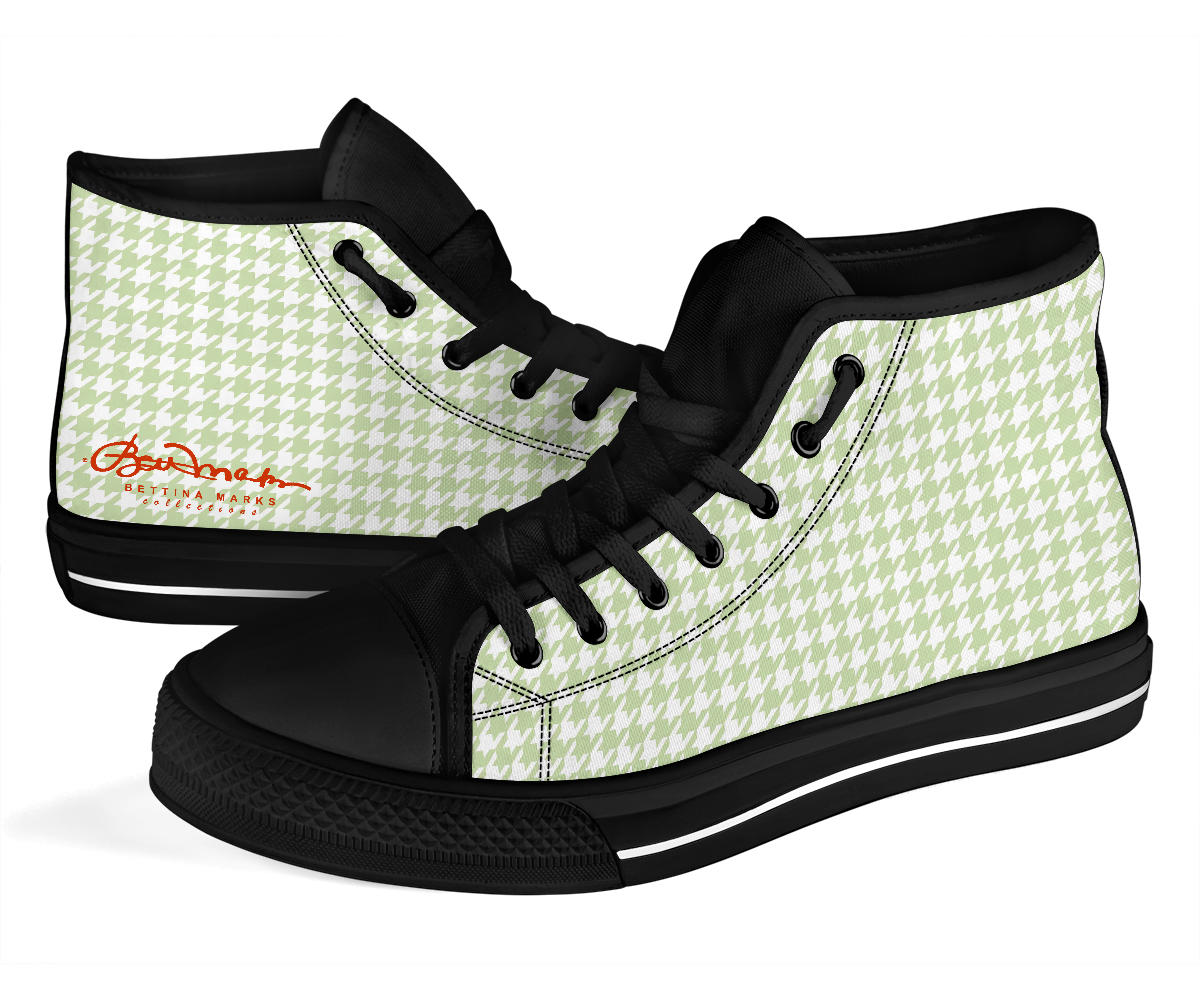 Butterfly Houndstooth High Top Sneakers