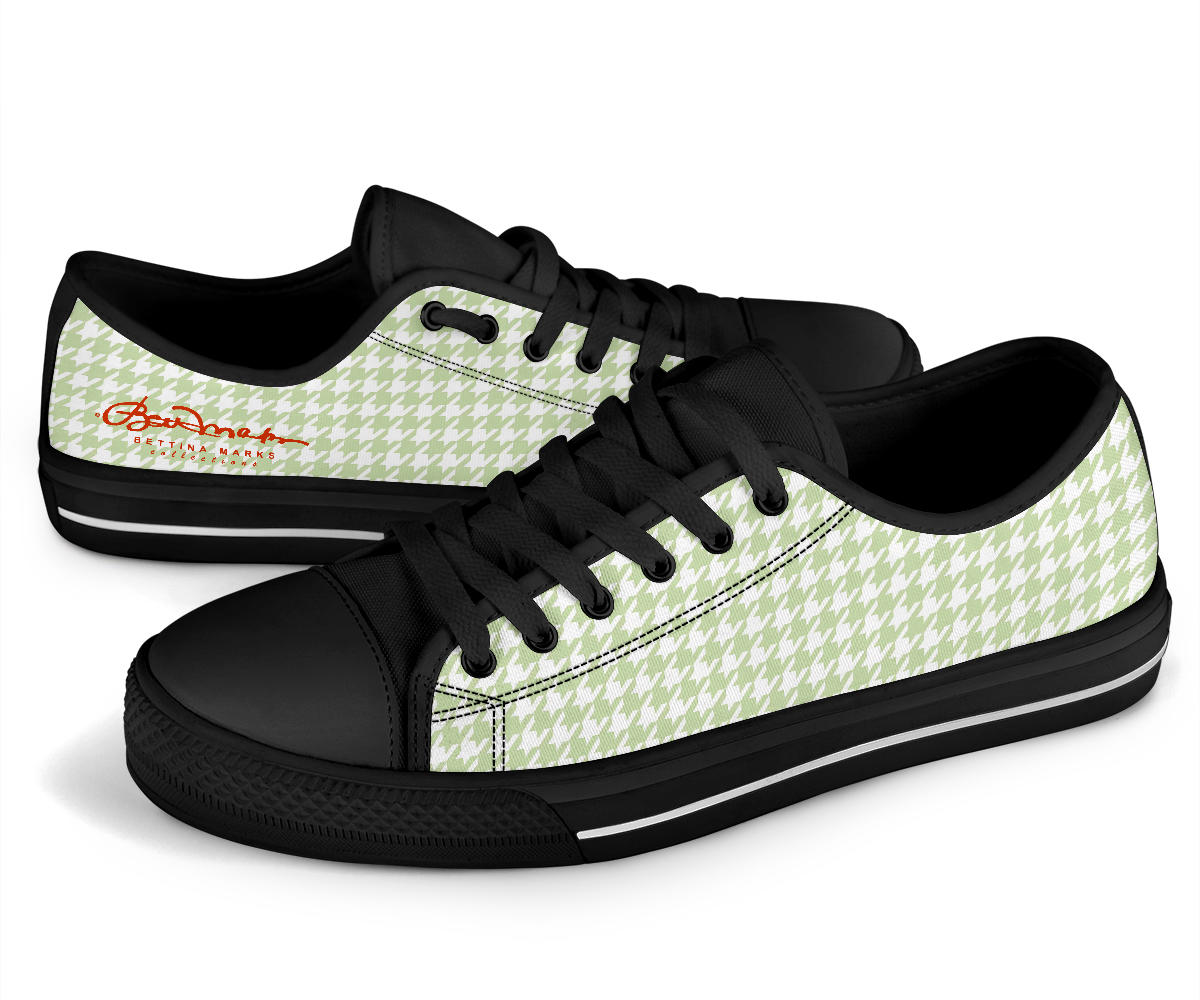 Butterfly Houndstooth Low Top Sneakers