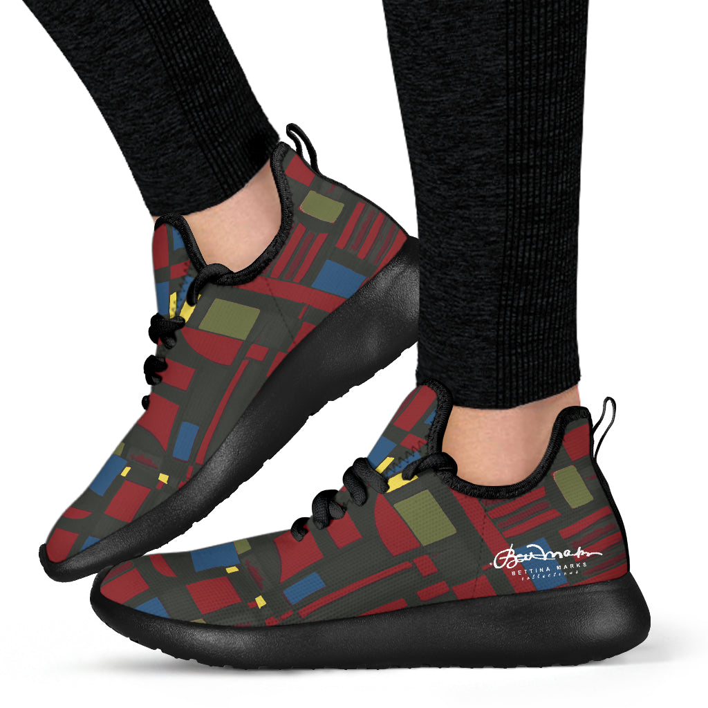 Spirited Geo Mesh Knit Sneakers