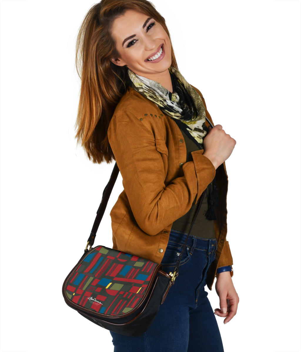 Spirited Geo Saddle Shoulder Bag