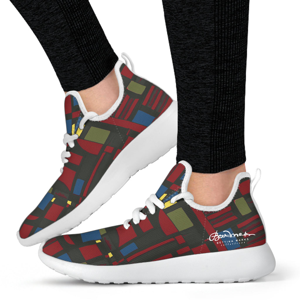 Spirited Geo Mesh Knit Sneakers