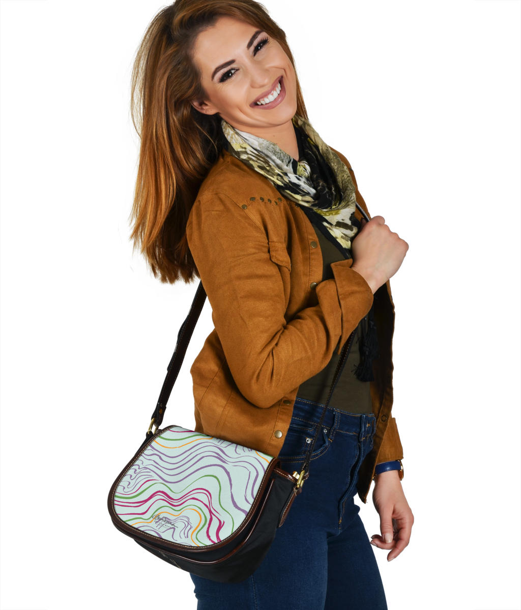 Psychedelic Spring Saddle Bag