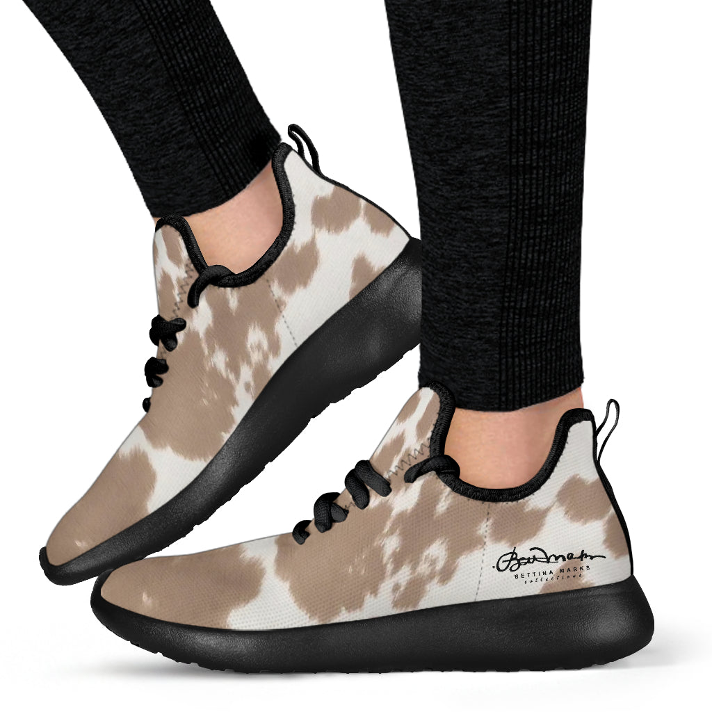 Pony Skin Mesh Knit Sneakers