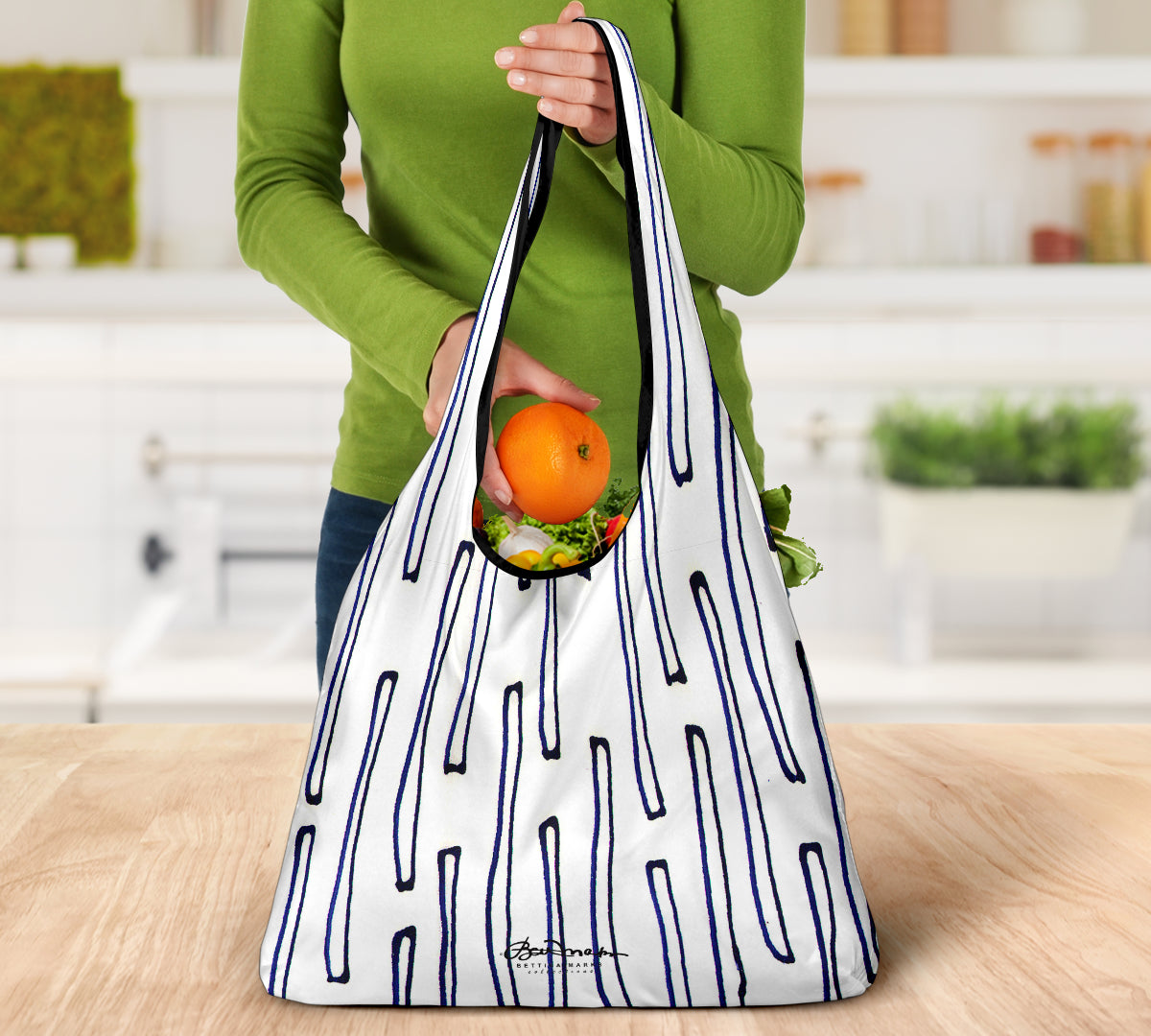 Nautical Crew Grocery Bag