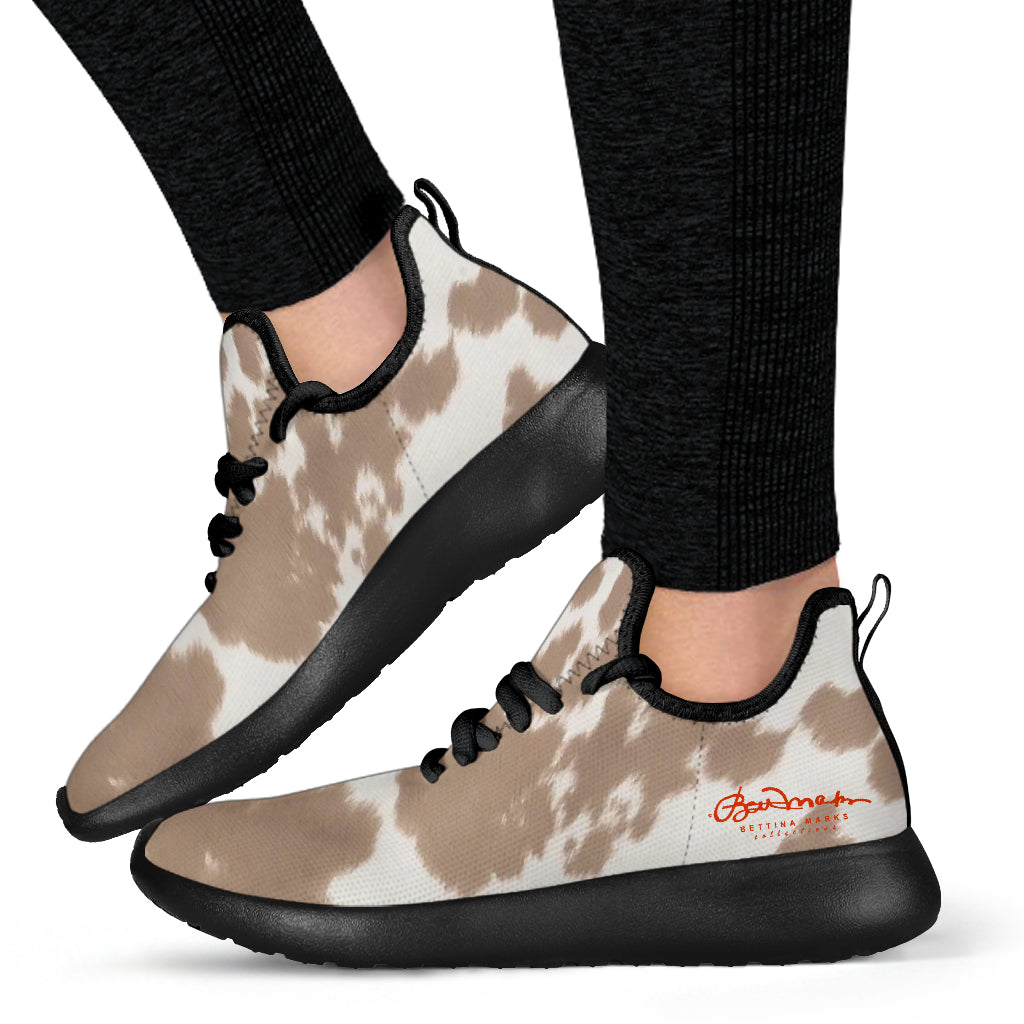Pony Skin Mesh Knit Sneakers
