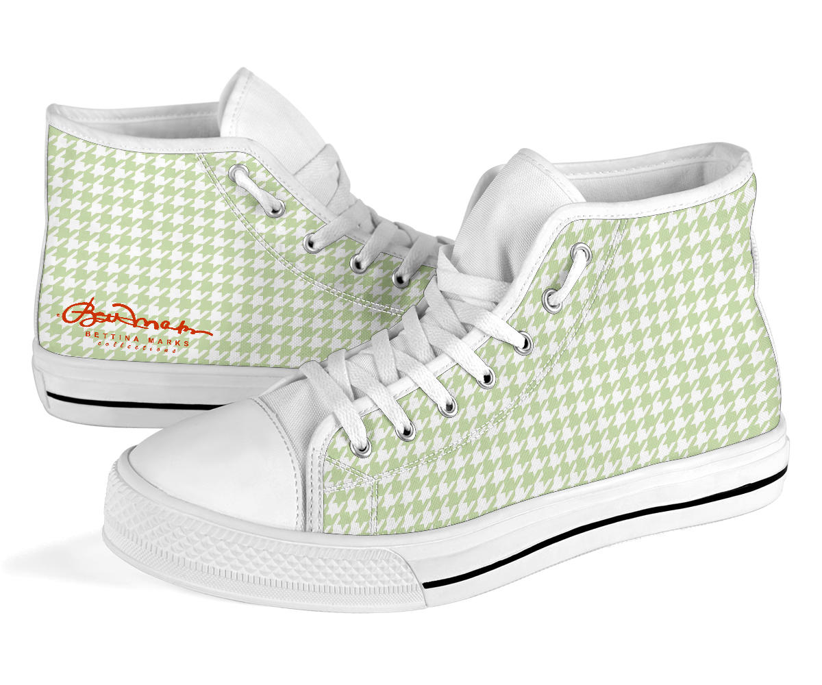 Butterfly Houndstooth High Top Sneakers