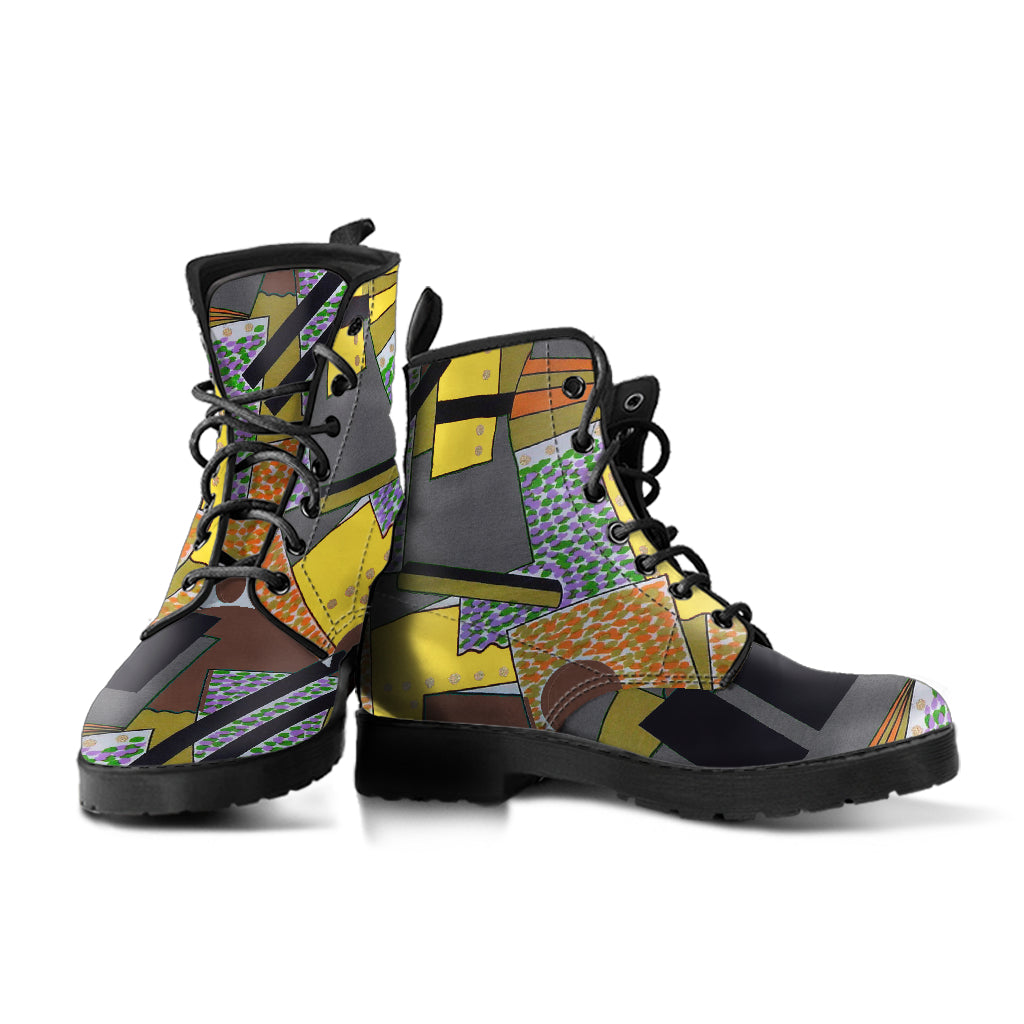 Graphic Tango Leather Boots (Vegan)
