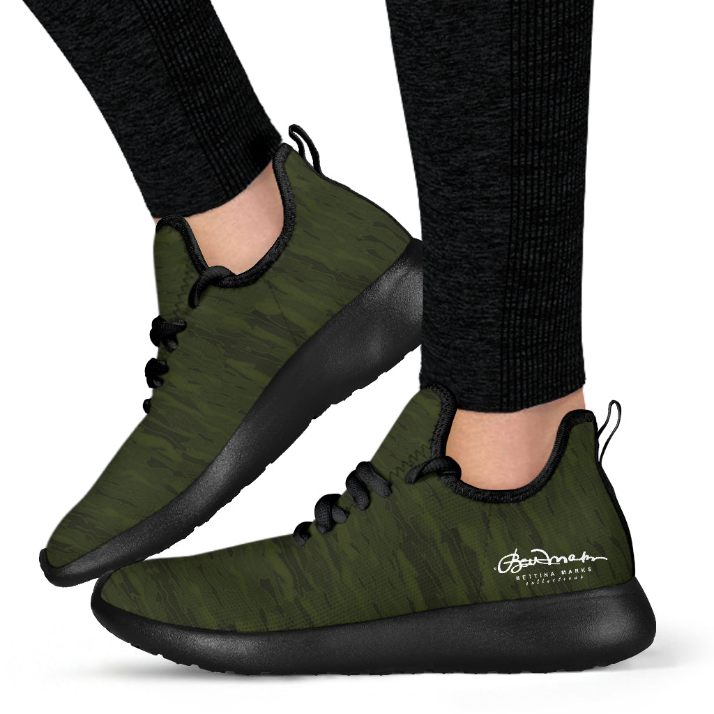 Army Camouflage Lava Mesh Knit Sneakers