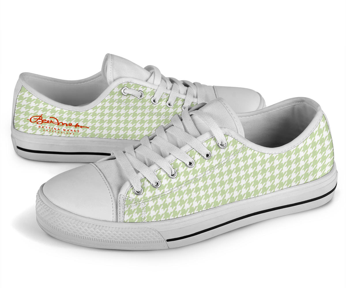 Butterfly Houndstooth Low Top Sneakers
