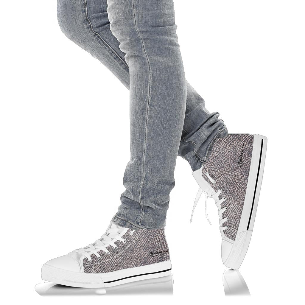 Croc Print High Top Sneakers