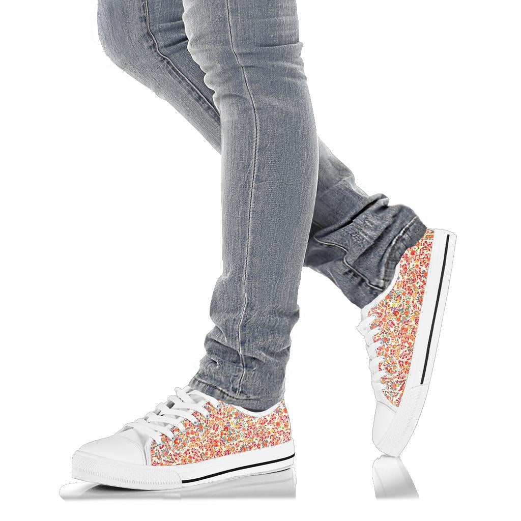 Retro Paisley Low Top Sneakers