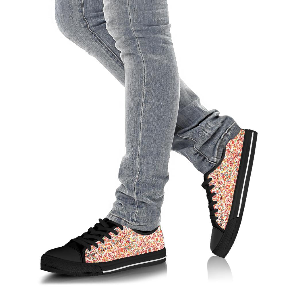 Retro Paisley Low Top Sneakers