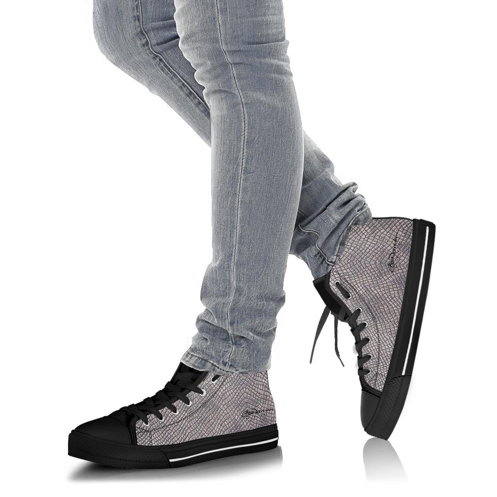 Croc Print High Top Sneakers
