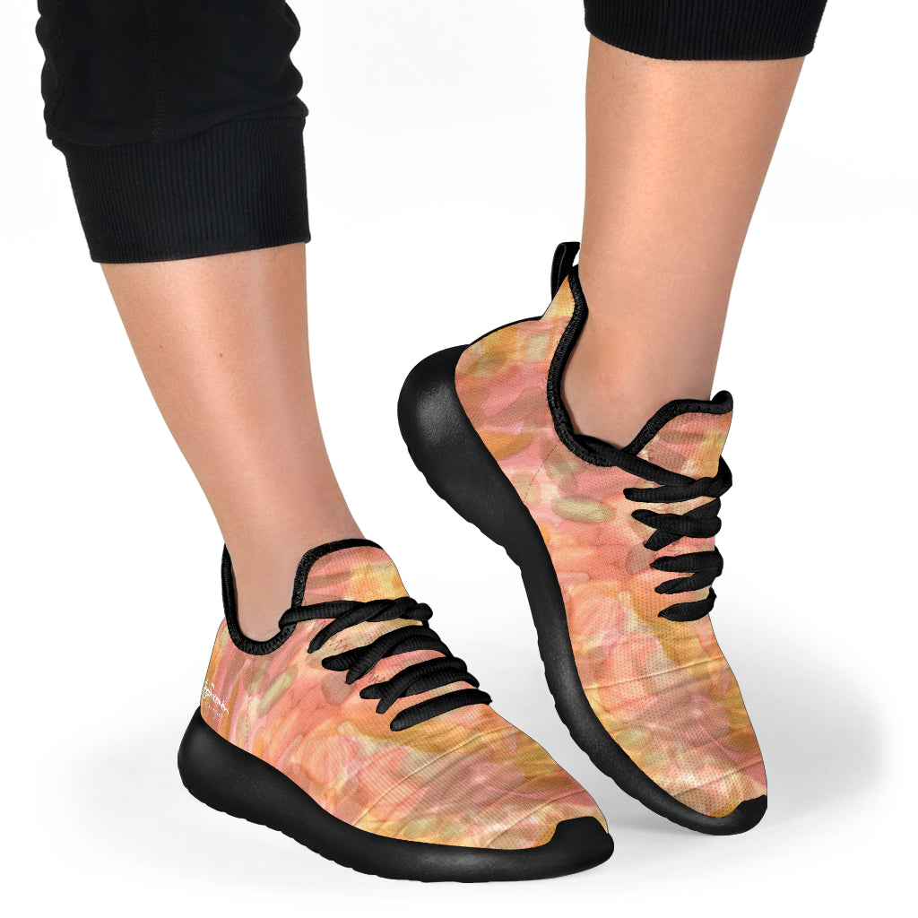 Watercolor Smudge Mesh Knit Sneakers