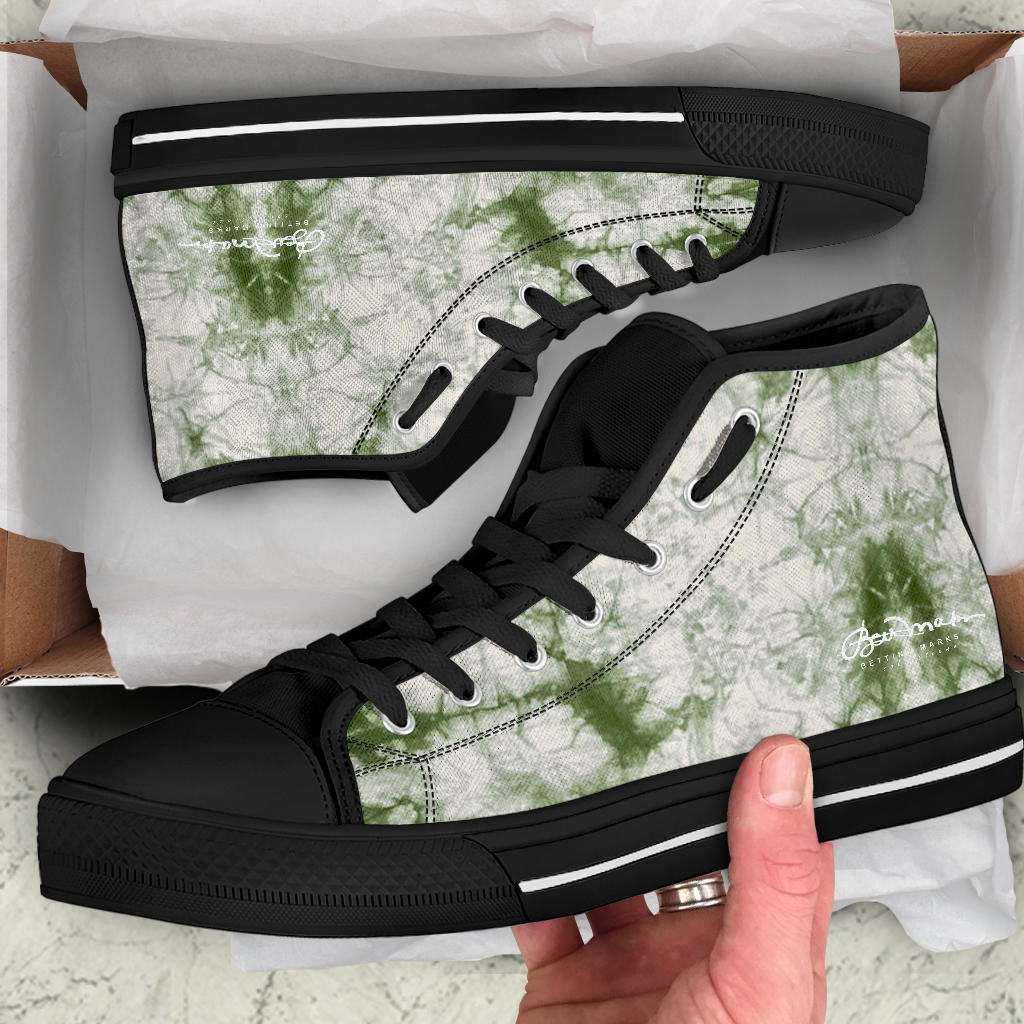 Sage Tie Dye High Top Sneakers