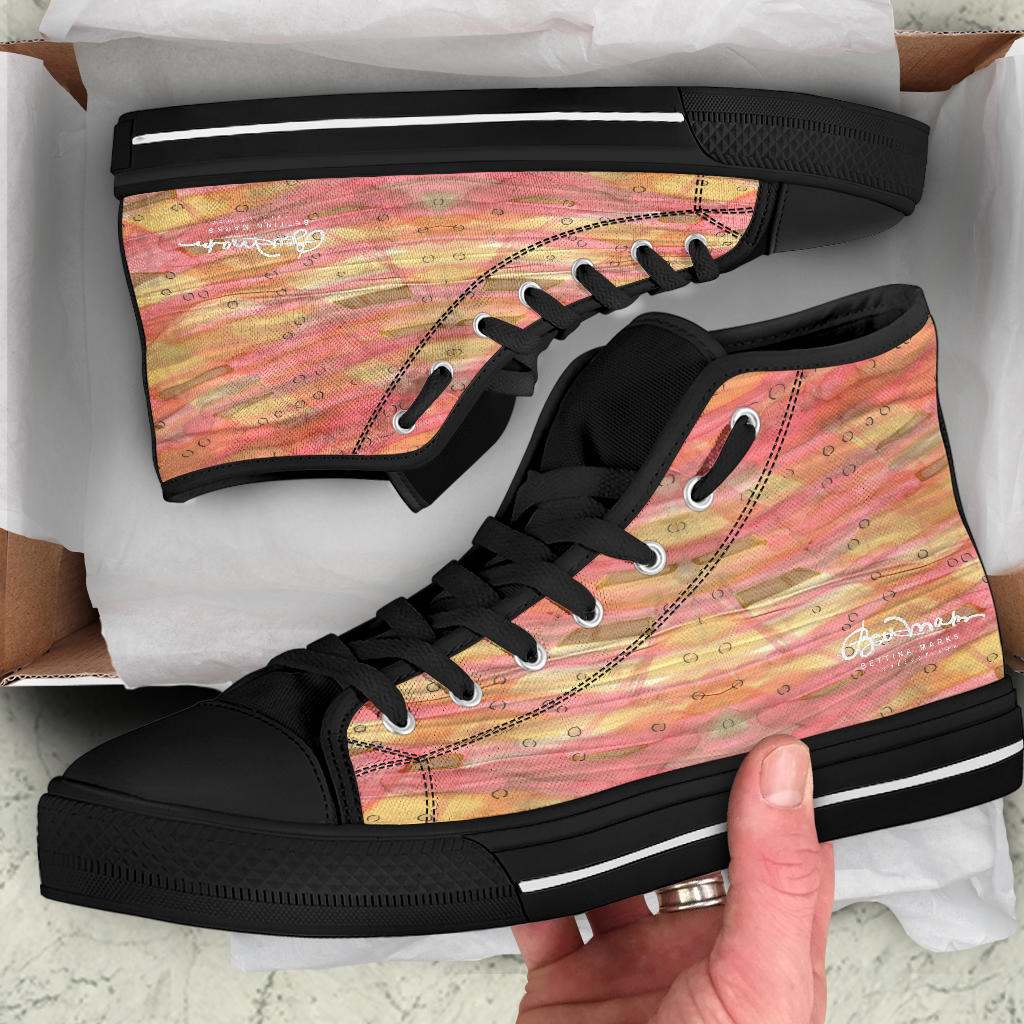 Dreamy Floral High Top Sneakers