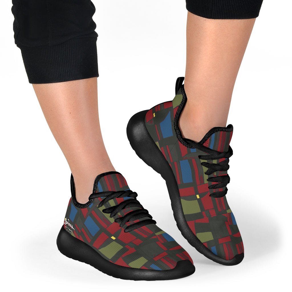 Spirited Geo Mesh Knit Sneakers