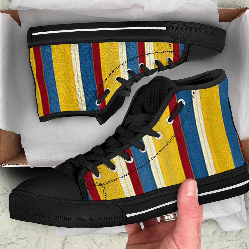 Riviera Stripe High Top Sneakers