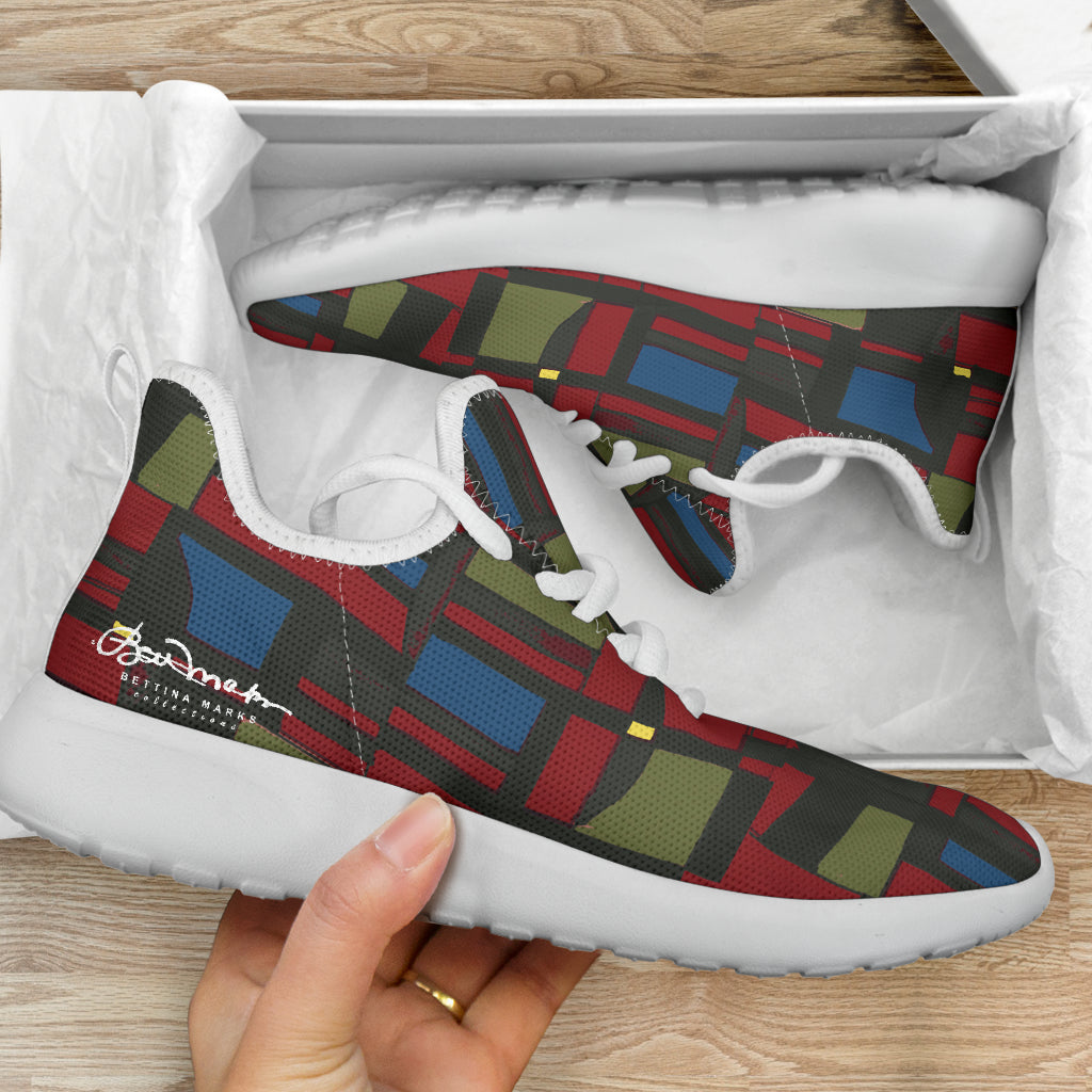 Spirited Geo Mesh Knit Sneakers