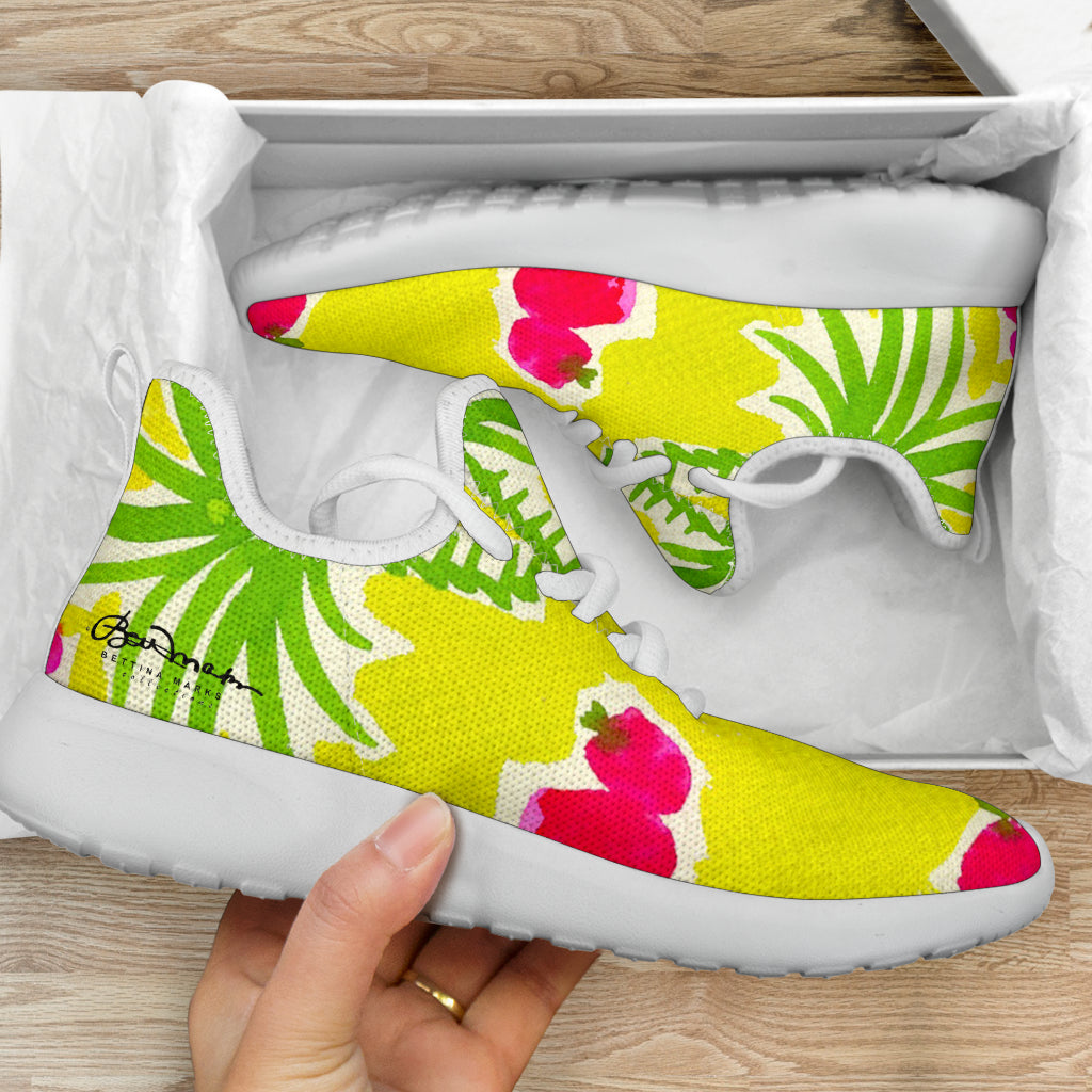 Strawberry Tropic Mesh Knit Sneakers