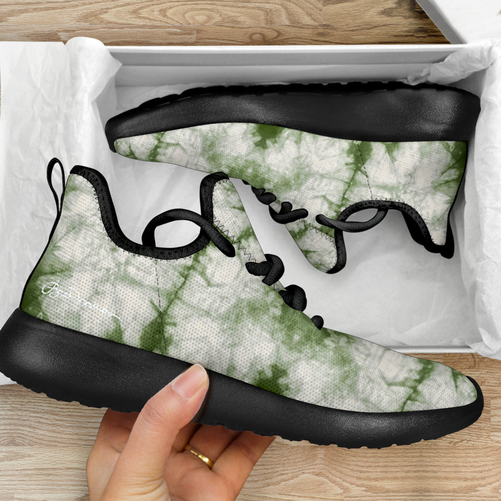 Sage Tie Dye Mesh Knit Sneakers