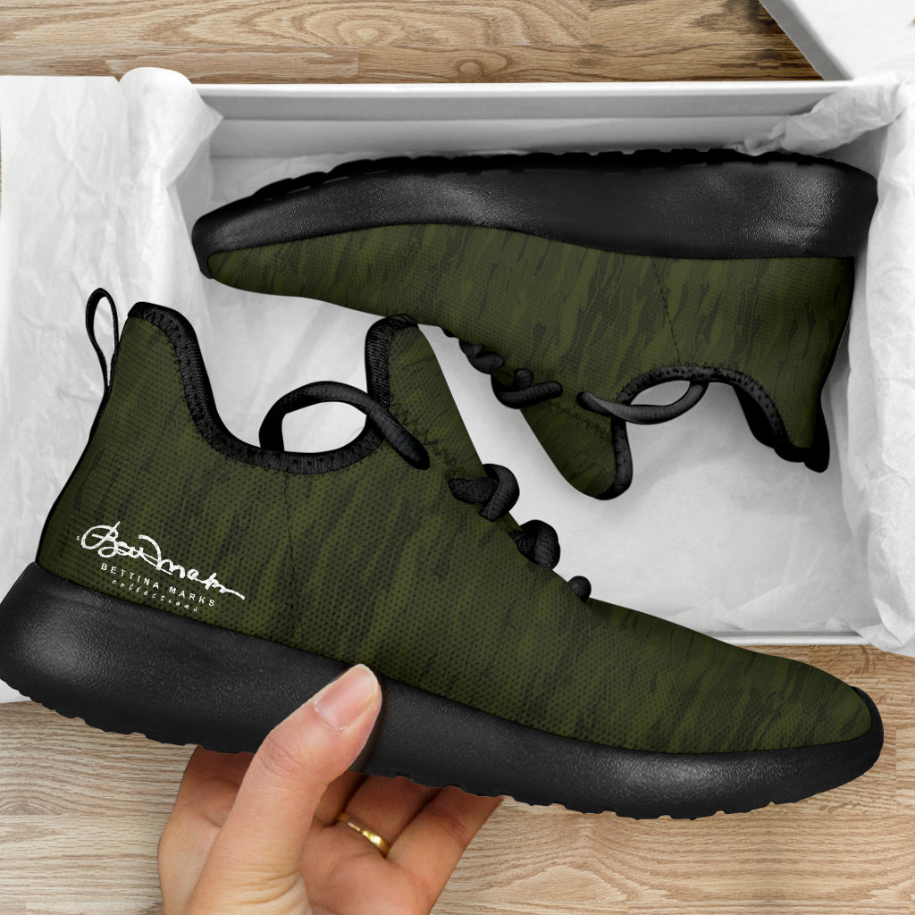 Army Camouflage Lava Mesh Knit Sneakers
