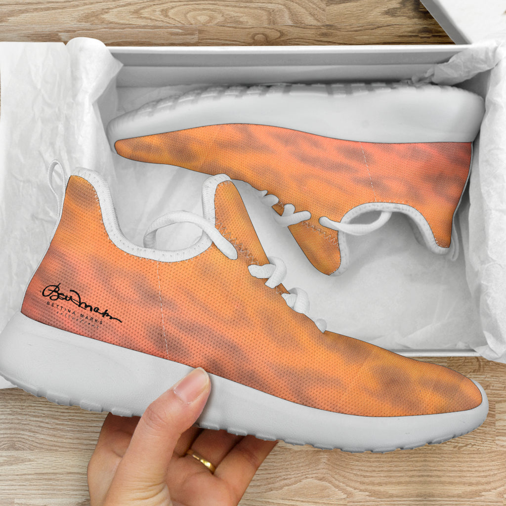 Ombre Leopard Mesh Knit Sneakers