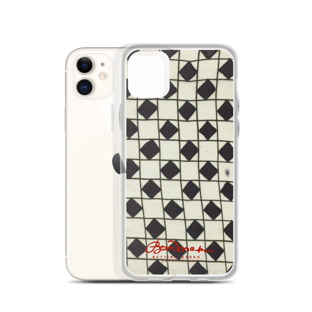 B&W Checkerboard Optical iPhone Case (select model)