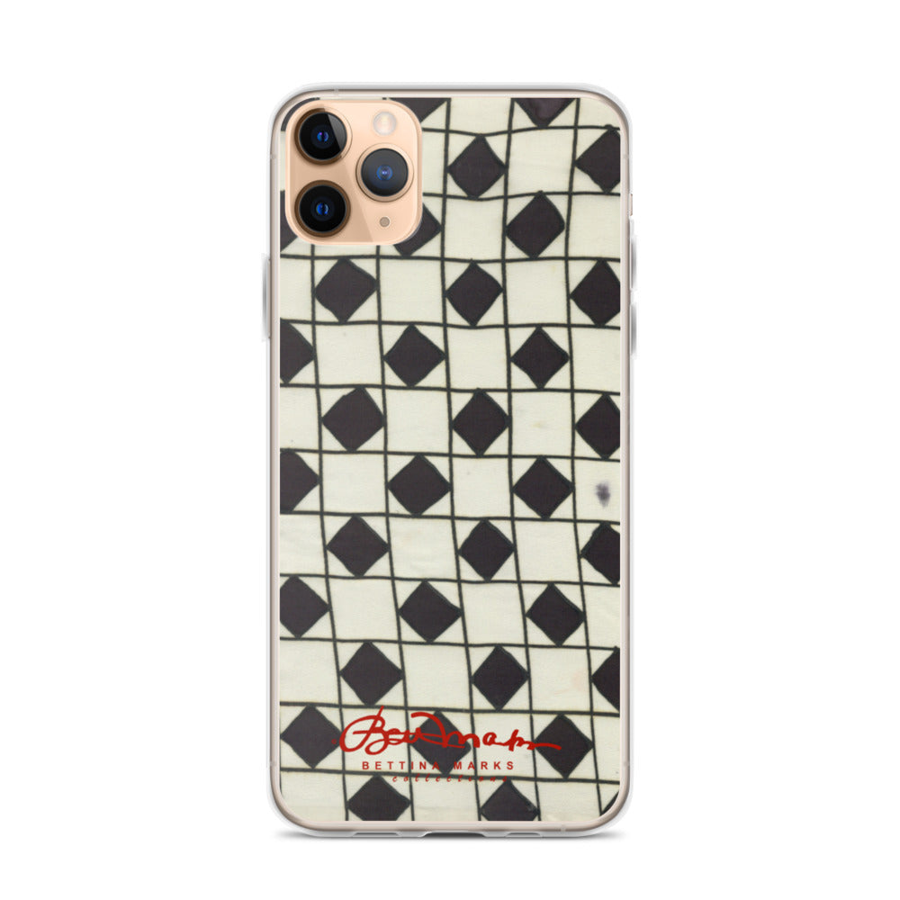 B&W Checkerboard Optical iPhone Case (select model)