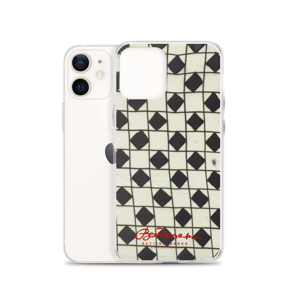 B&W Checkerboard Optical iPhone Case (select model)