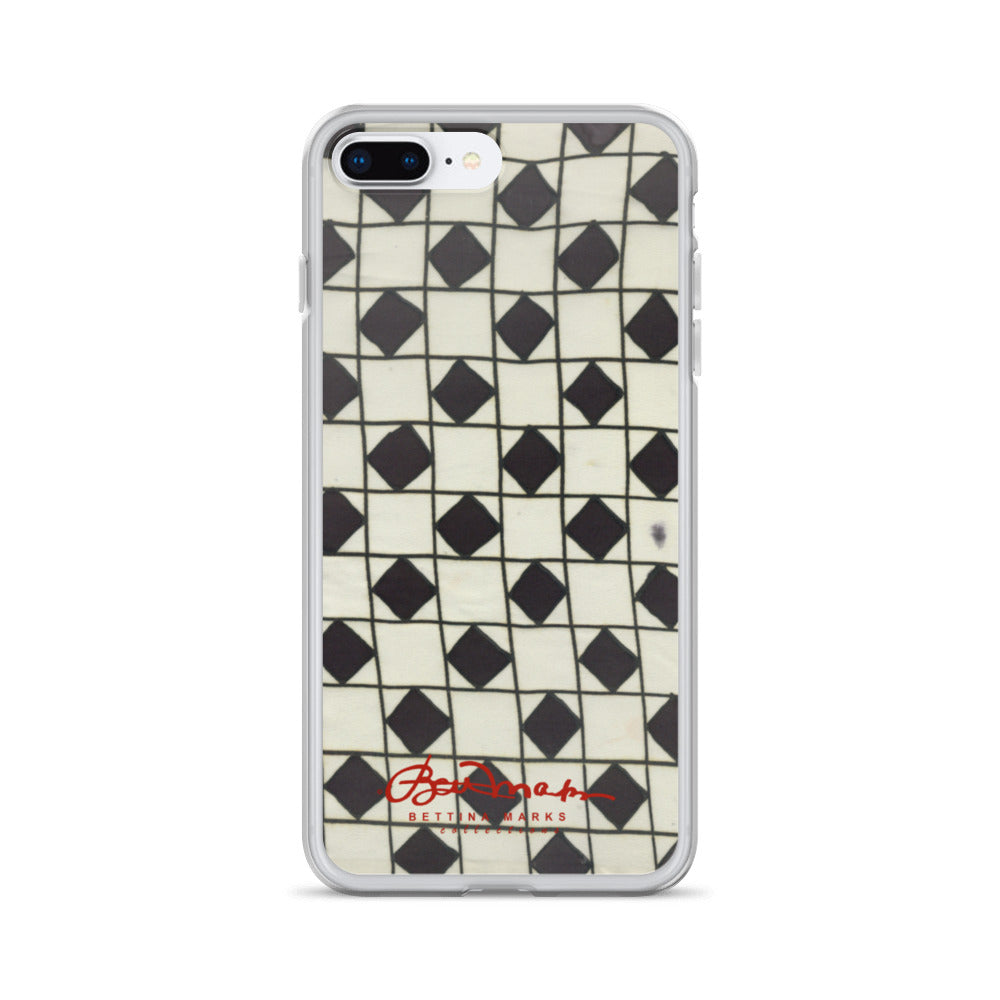 B&W Checkerboard Optical iPhone Case (select model)