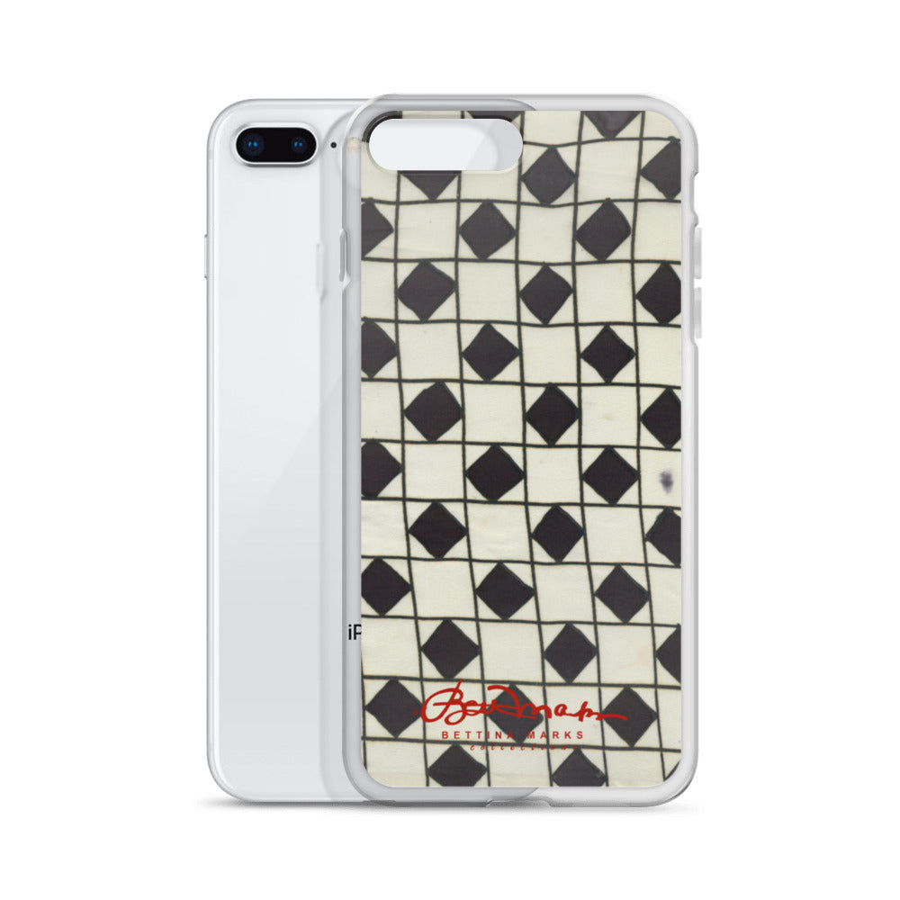 B&W Checkerboard Optical iPhone Case (select model)