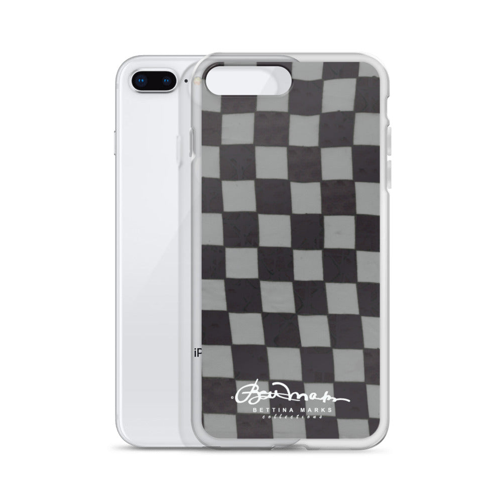 Grey Checkerboard iPhone Case