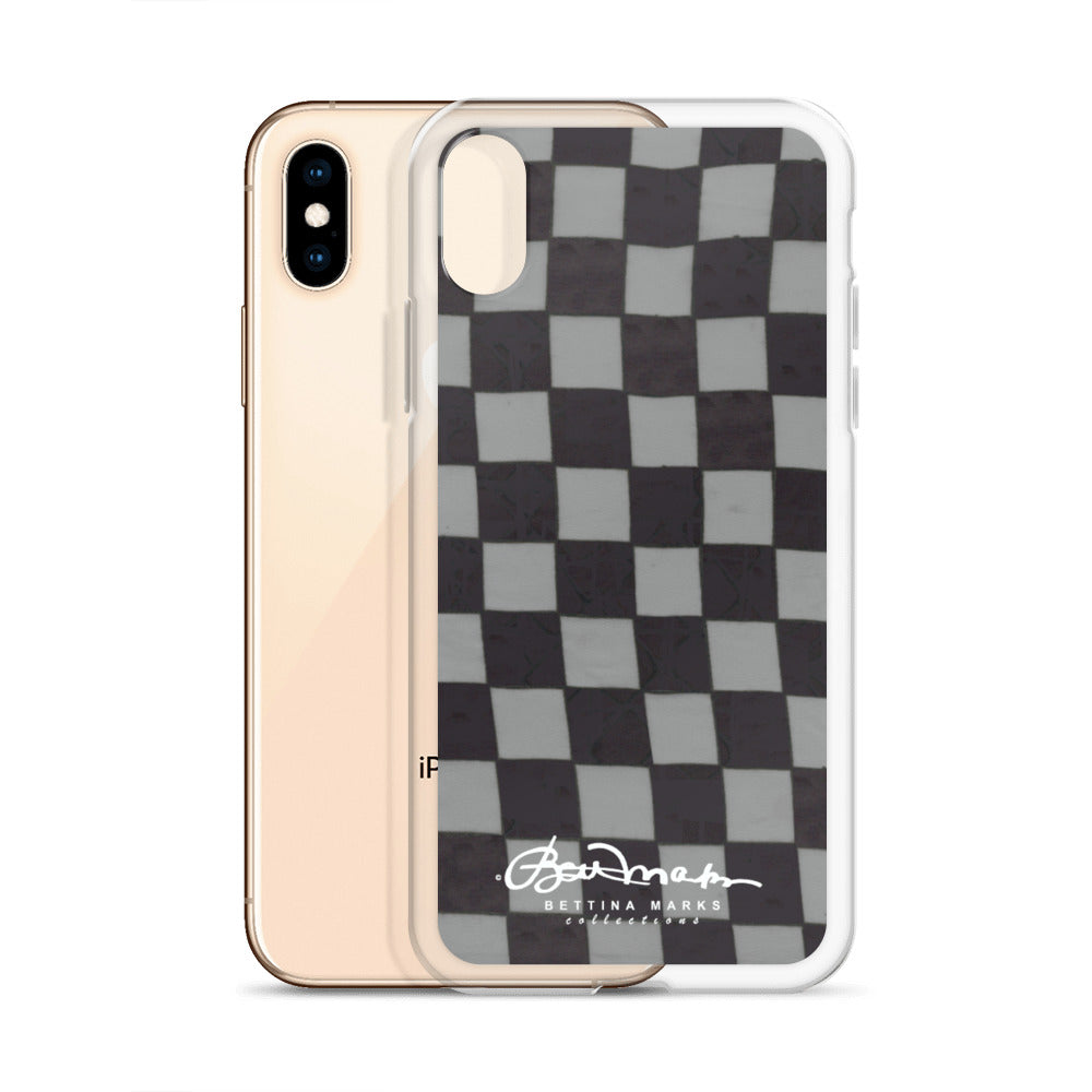 Grey Checkerboard iPhone Case
