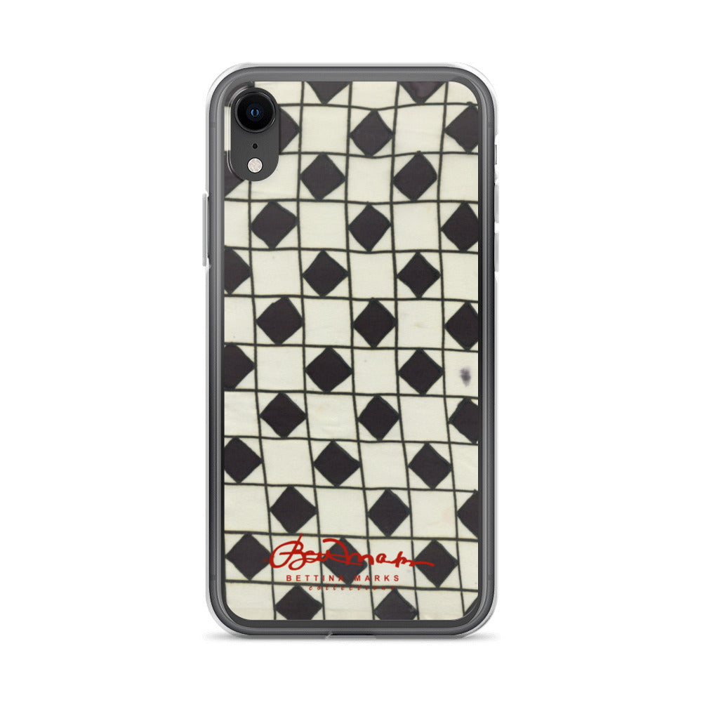 B&W Checkerboard Optical iPhone Case (select model)
