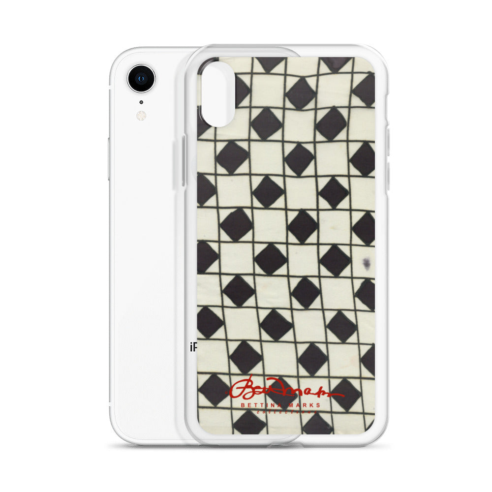 B&W Checkerboard Optical iPhone Case (select model)
