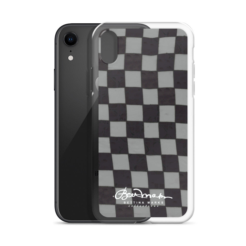 Grey Checkerboard iPhone Case