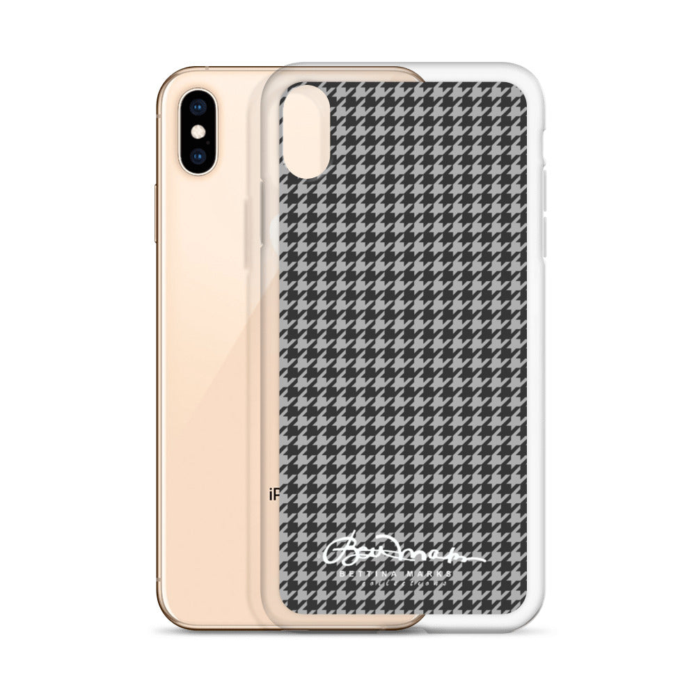 B&W Houndstooth iPhone Case