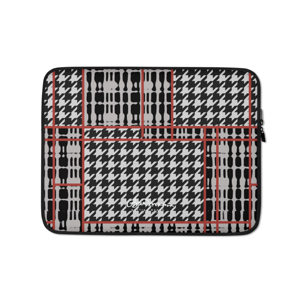 Plaid Houndstooth Laptop Sleeve