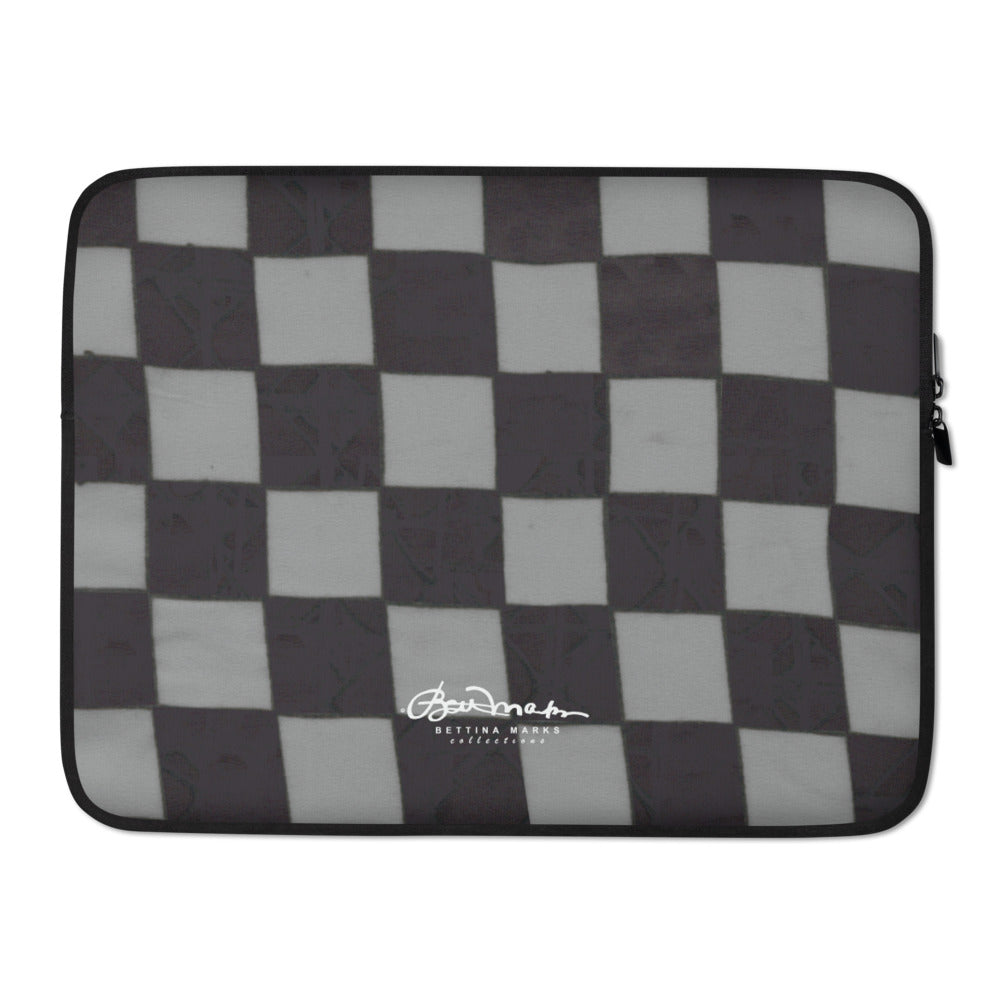 Grey Checkerboard Laptop Sleeve