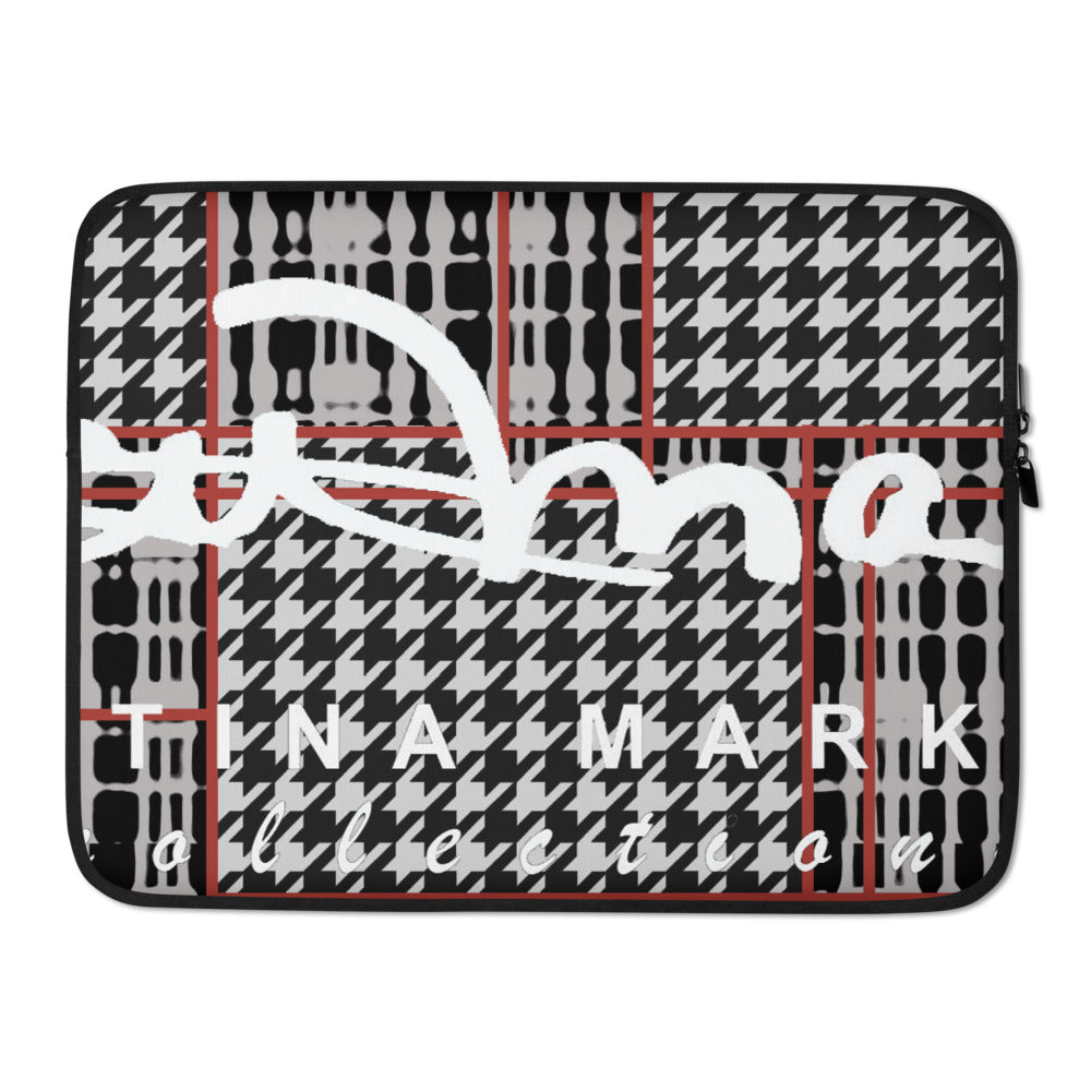 Plaid Houndstooth Laptop Sleeve