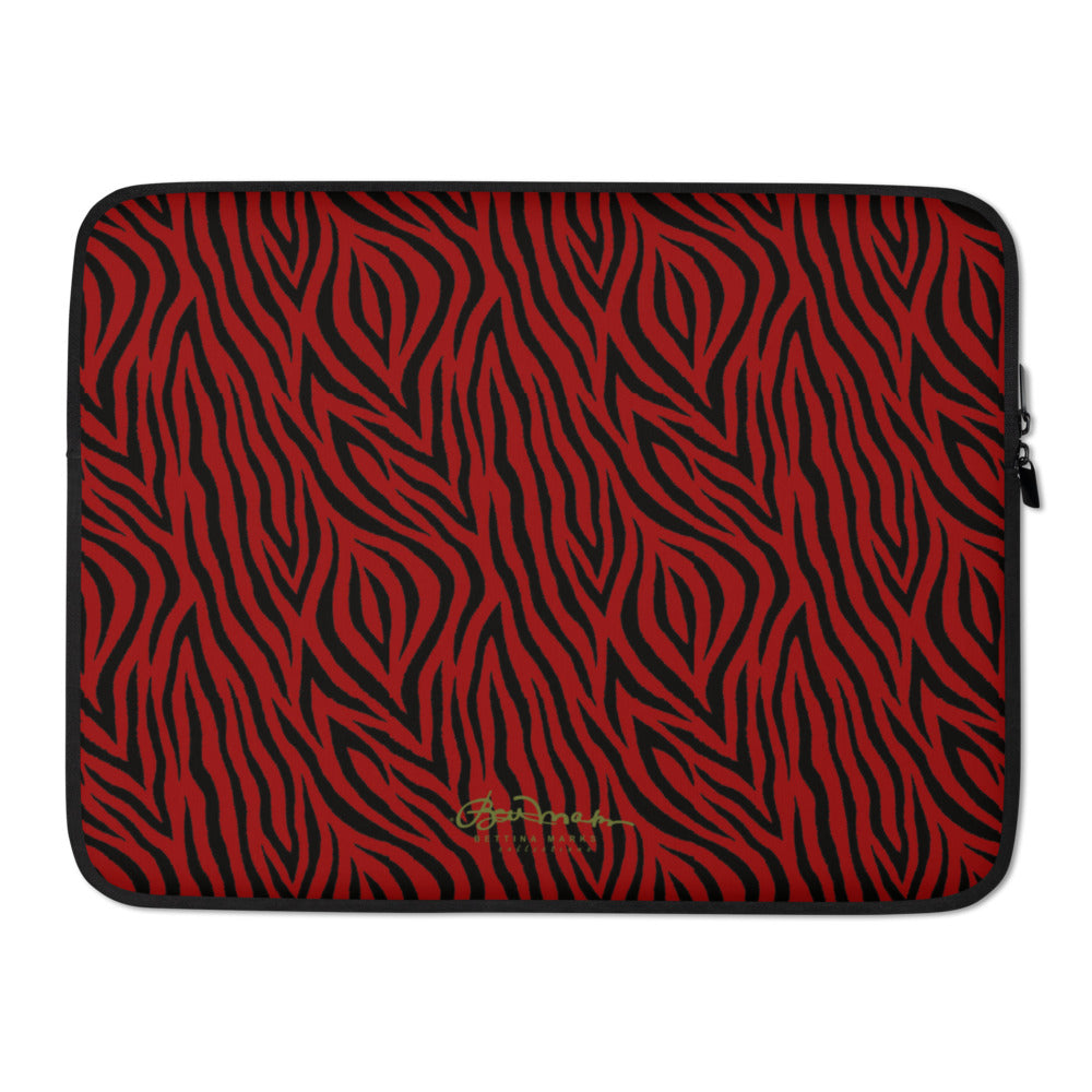 Red Zebra Laptop Sleeve
