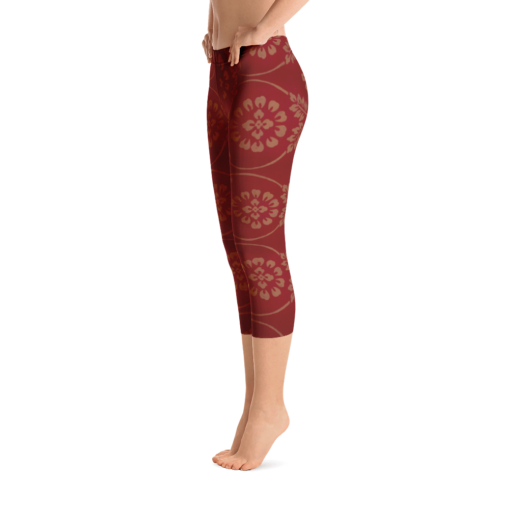 Turkish Tapestry Capri Leggings