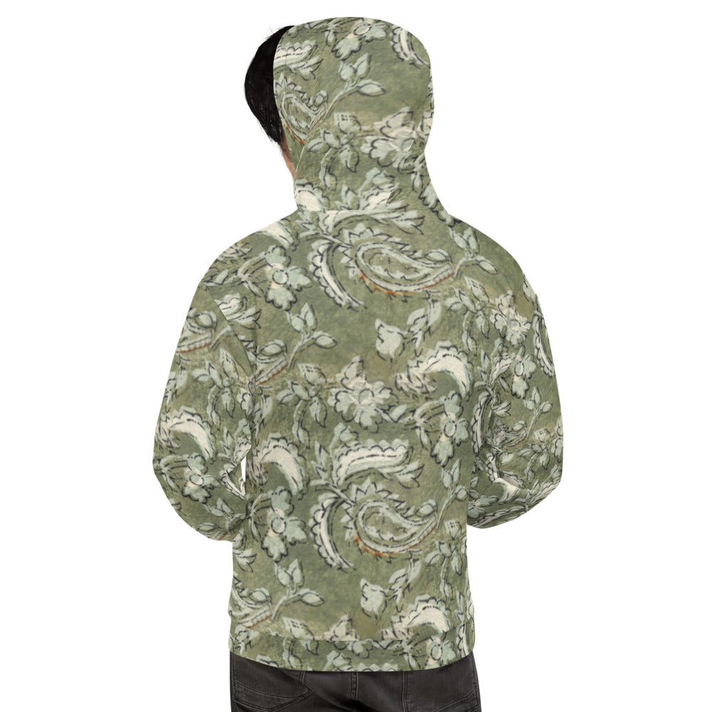 Recycled Unisex Hoodie - Floral Paisley