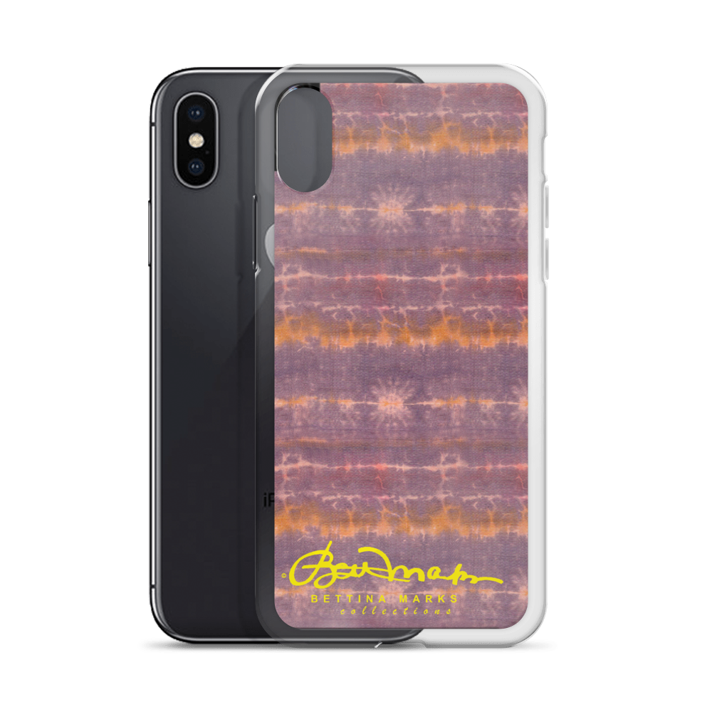 Purple Sunset Tie Dye iPhone X Case