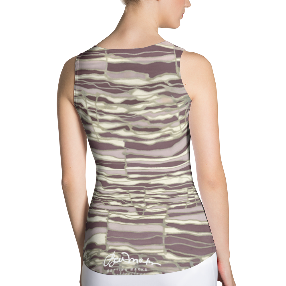 Techno Fitted Tank Top Back