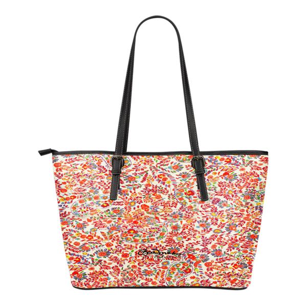Retro Paisley Large Tote Bag