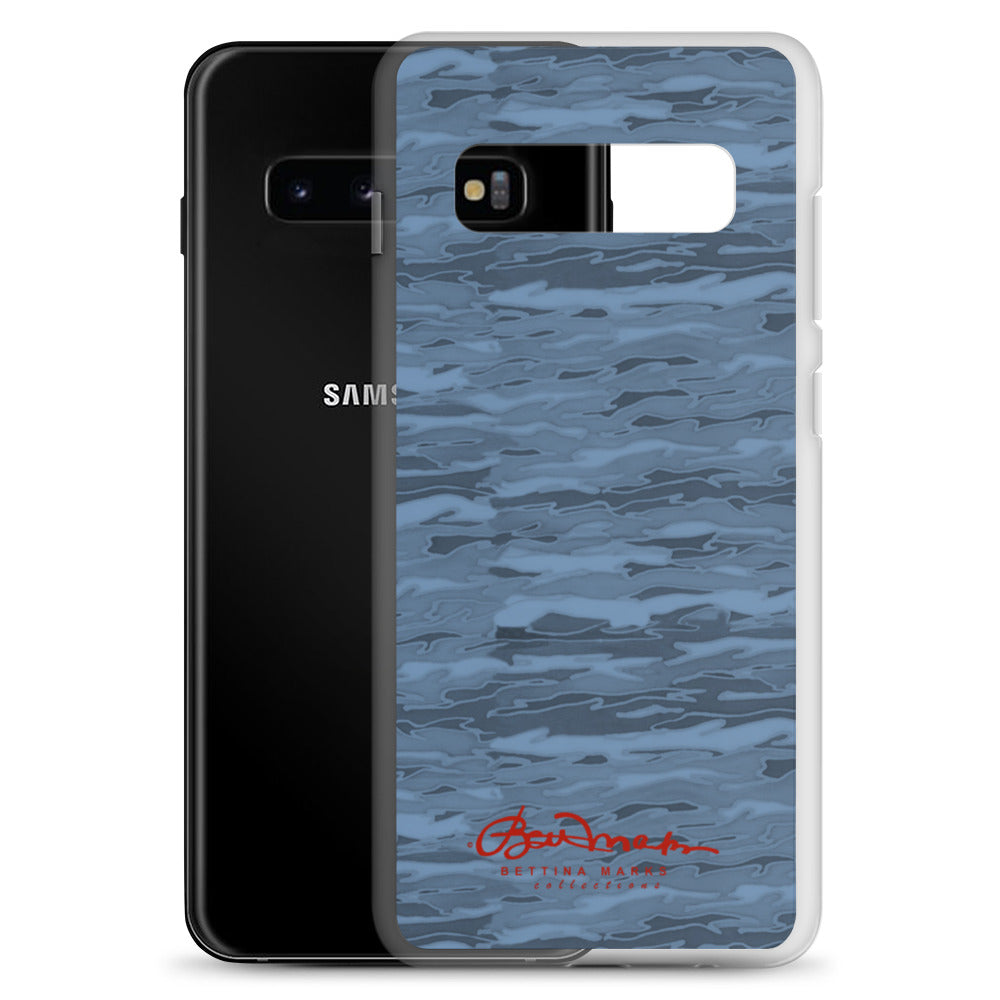 Steel Blue Camouflage Lava Samsung Case (select model)